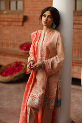 MISTY BREEZE - EMBROIDERED LAWN - 3 PCS