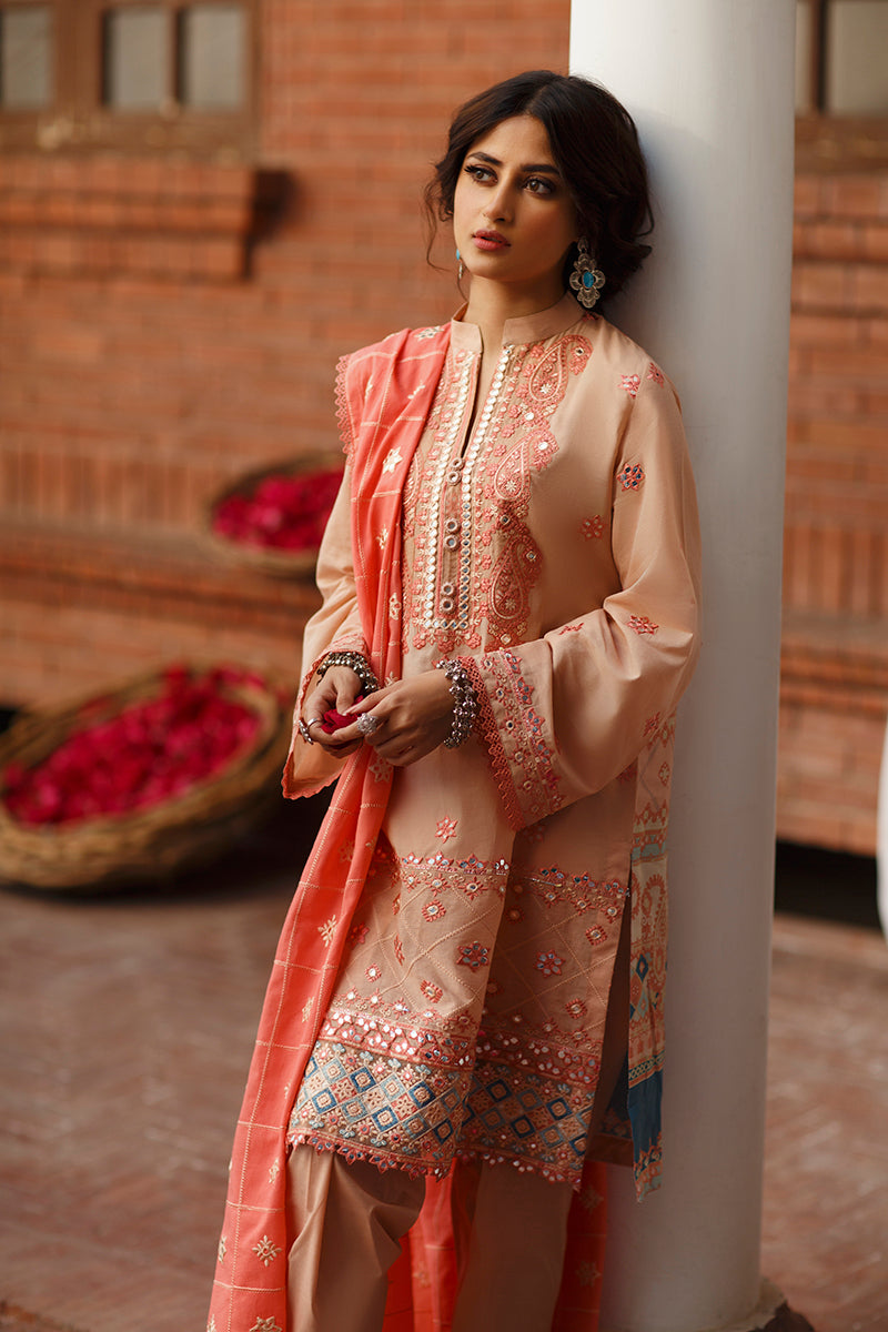 MISTY BREEZE - EMBROIDERED LAWN - 3 PCS