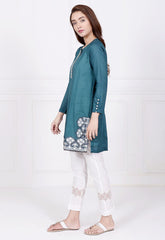 TEAL BROCADE