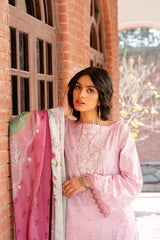 PINK ASTER - DIGITAL PRINTED LAWN - 3 PCS