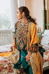 VERDANT GALORE - 3 PIECE (DIGITAL PRINTED BACK AND SLEEVES)