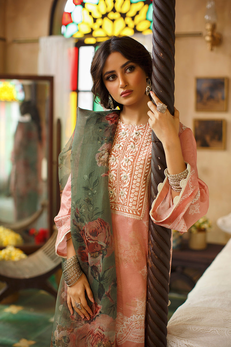 ADORN ROSE - DIGITAL PRINTED LAWN - 3 PCS