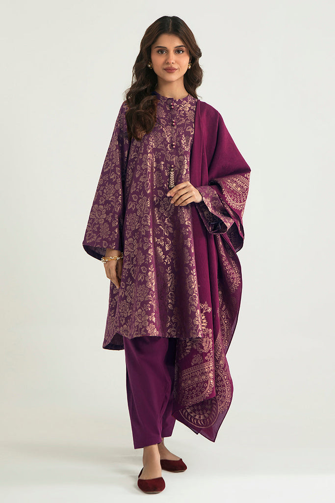 ORCHARD GLARE-A-3PC COTTON JACQUARD SUIT