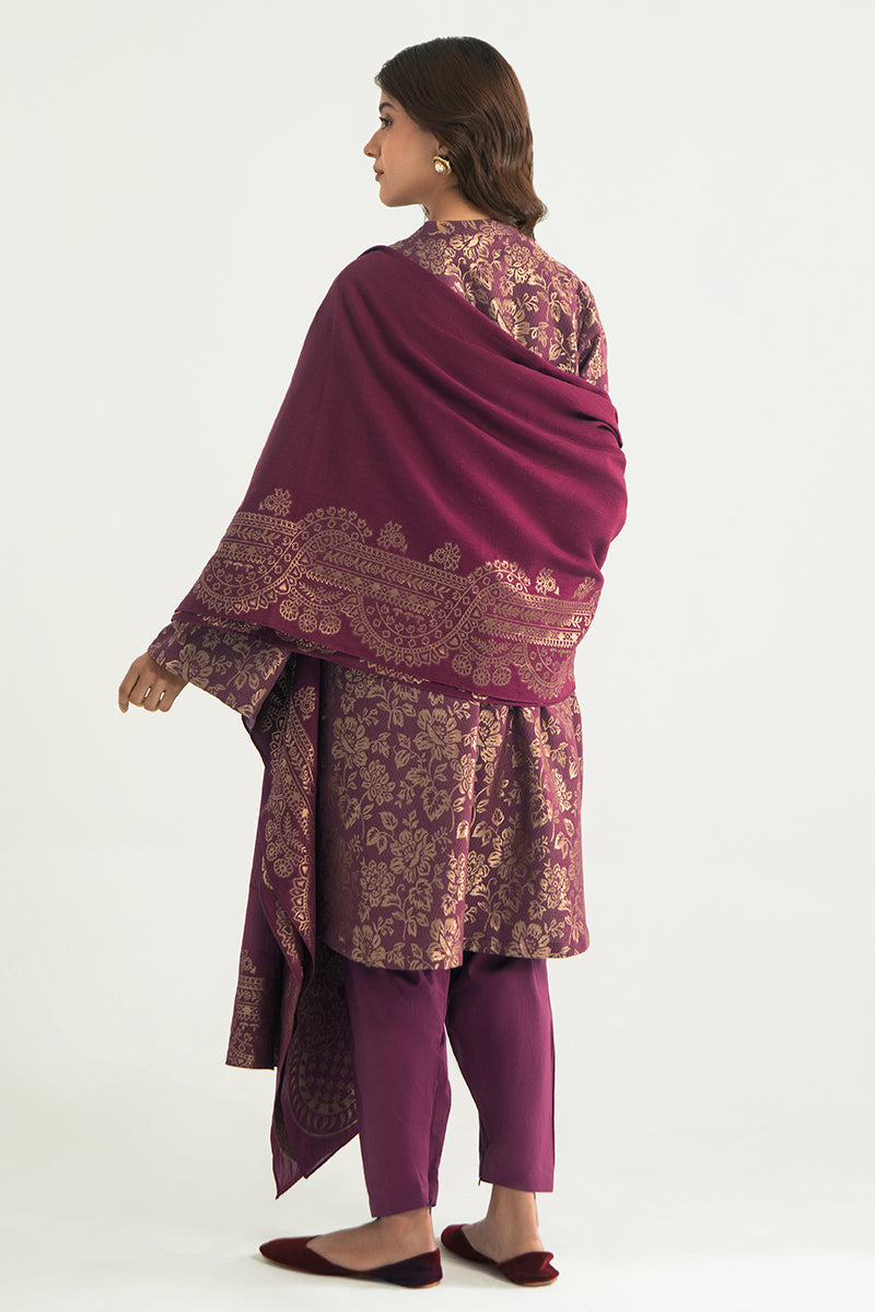 ORCHARD GLARE-A-3PC COTTON JACQUARD SUIT