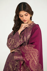 ORCHARD GLARE-A-3PC COTTON JACQUARD SUIT