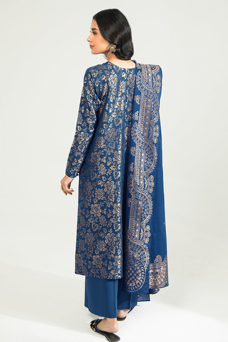 ORCHARD GLARE-B-3PC COTTON JACQUARD SUIT