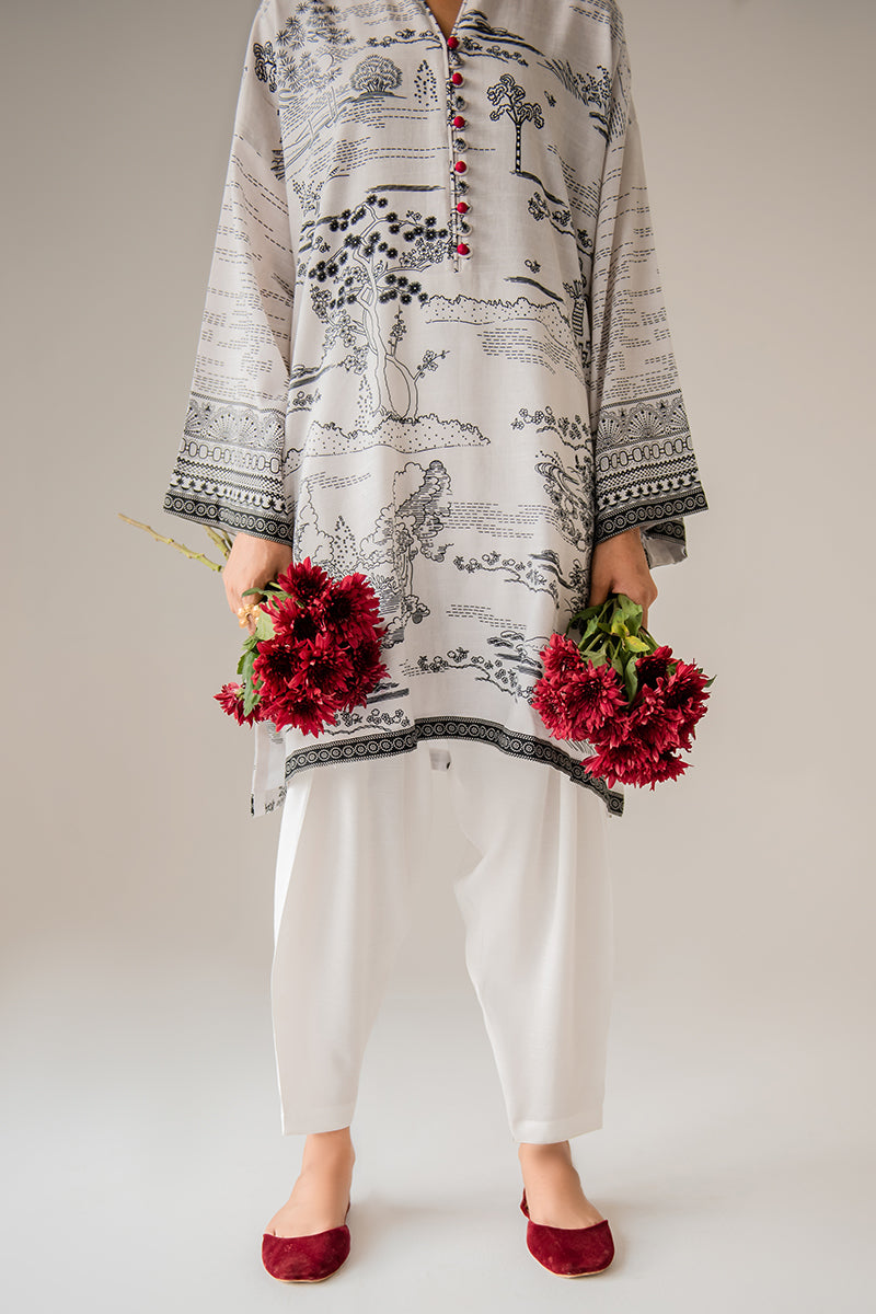 IVORY ESSENCE KHADDAR SHIRT