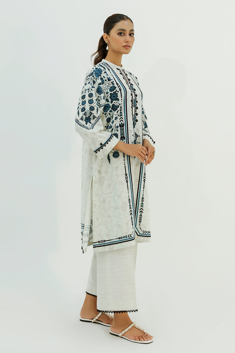 CHALKY PASTEL-2PC PRINTED KHADDAR SUIT