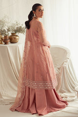 CASHMERE HAZE-4PC: ORGANZA EMBROIDERED SUIT