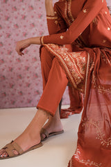 MISTY MELLOW-3PC EMBROIDERED LAWN SUIT