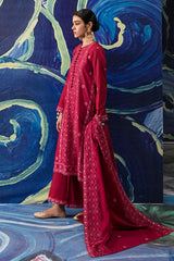 GARNET GLARE-3PC EMBROIDERED LAWN SUIT