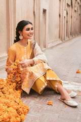 DUSKY ALLURE-3PC PRINTED LAWN SUIT