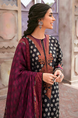 SABLE TWINE-3PC PRINTED LAWN SUIT