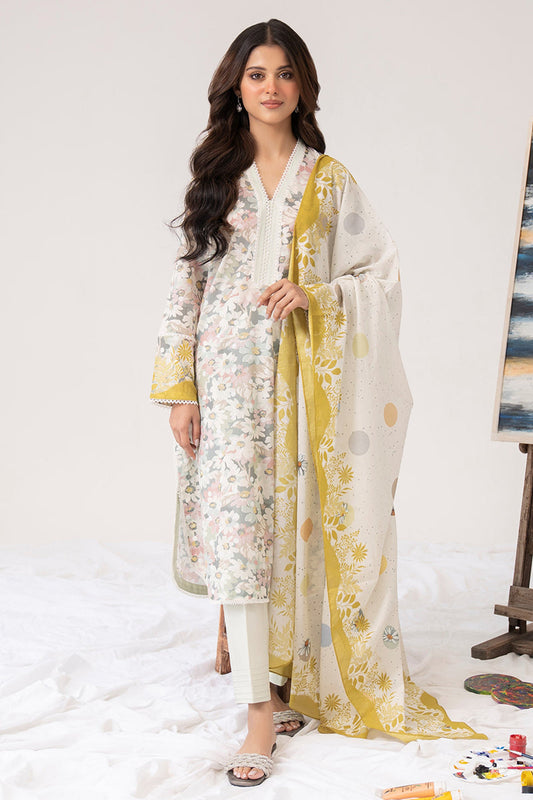 FLORET RUSH-3PC PRINTED LAWN SUIT