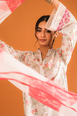 PARADISE GLAZE-3PC PRINTED LAWN SUIT