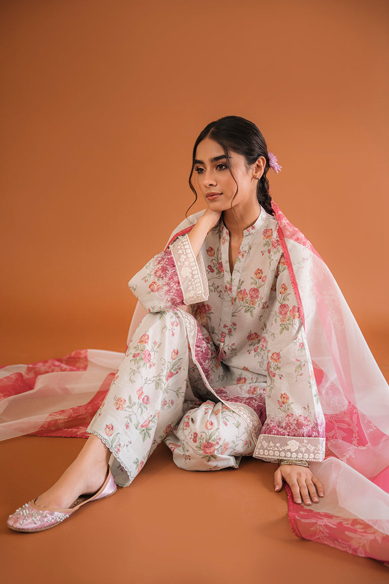 PARADISE GLAZE-3PC PRINTED LAWN SUIT