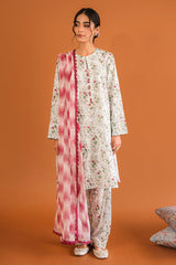 SUBTLE ALLURE-3PC PRINTED LAWN SUIT