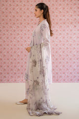 WINSOME ORCHID-3PC PRINTED LAWN SUIT