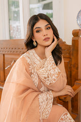 CRAYOLA PEACH-2PC (SHIRT & DUPATTA)