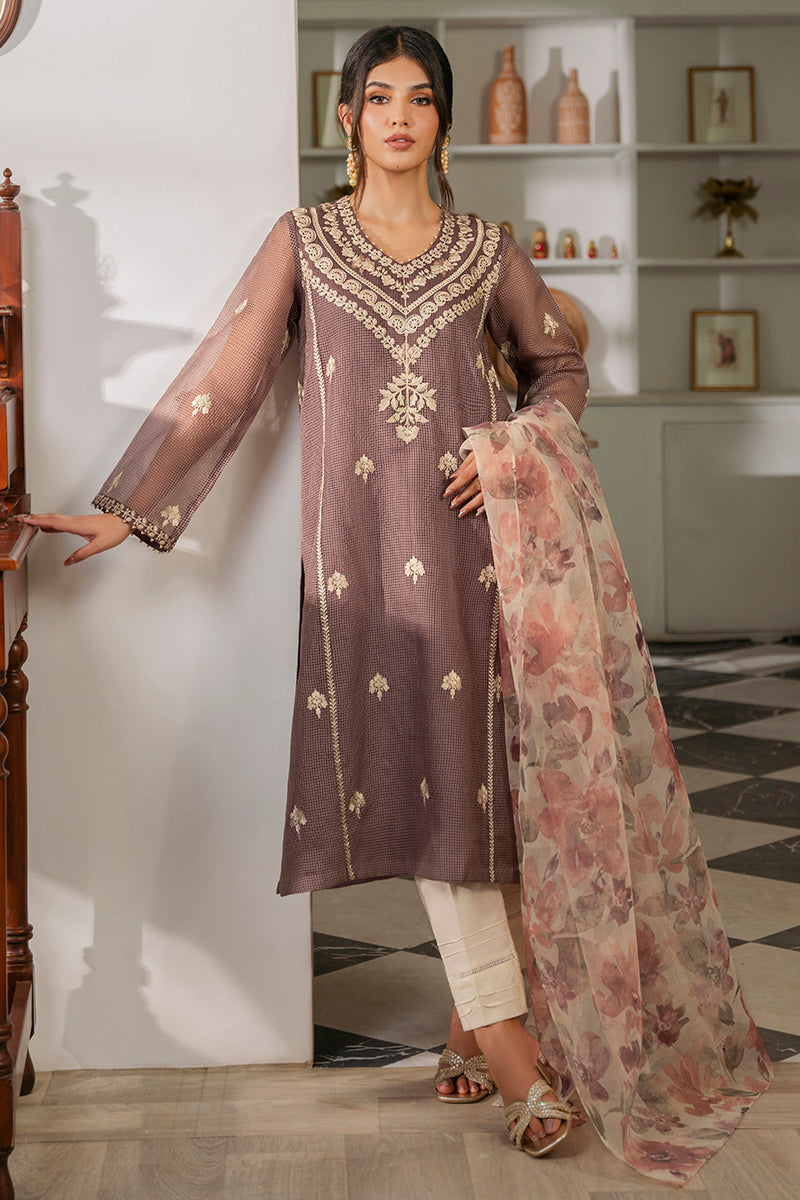 DUSTY LAVENDER-2PC (SHIRT & DUPATTA)