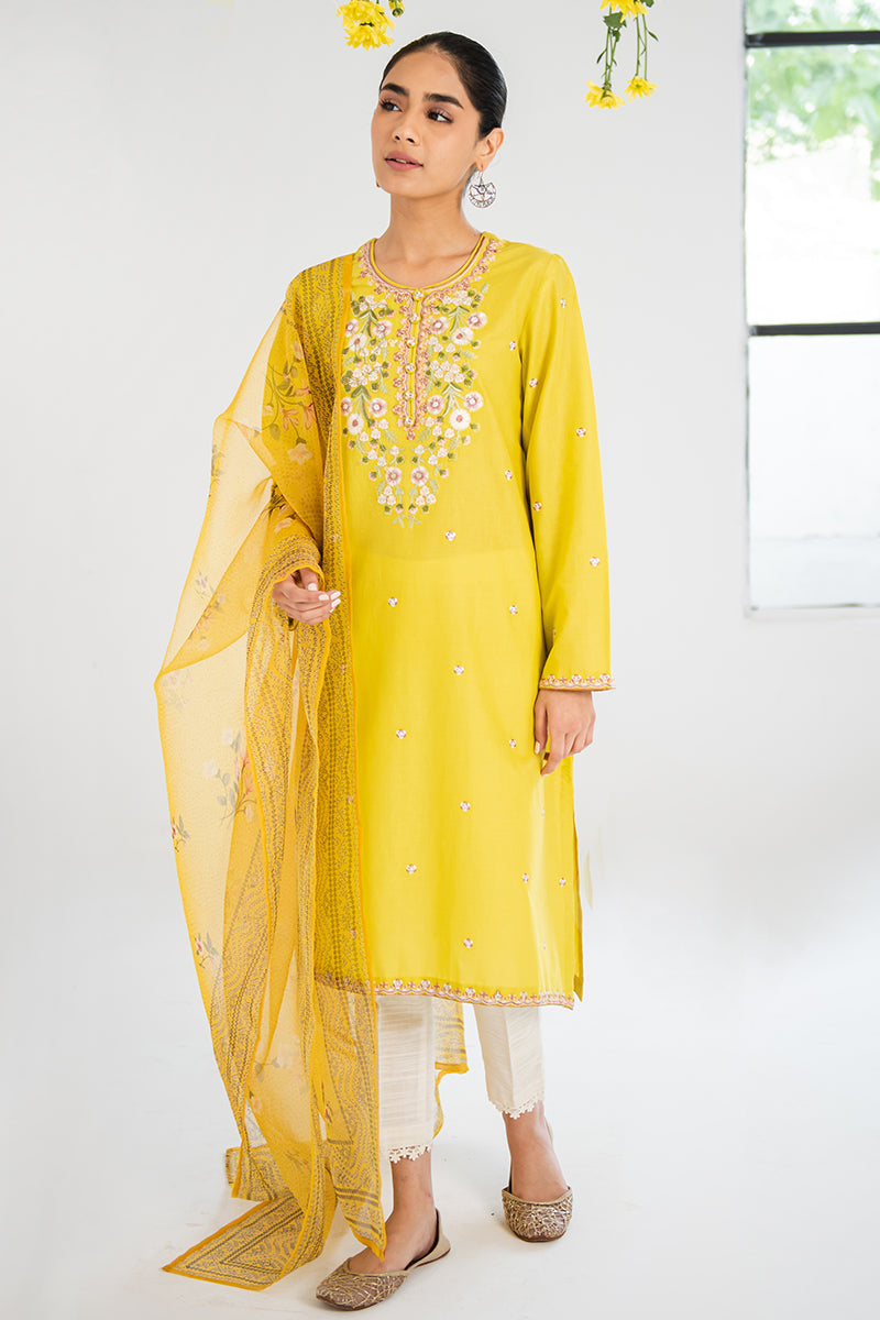 AMBER GLOW-2PC(SHIRT & DUPATTA)