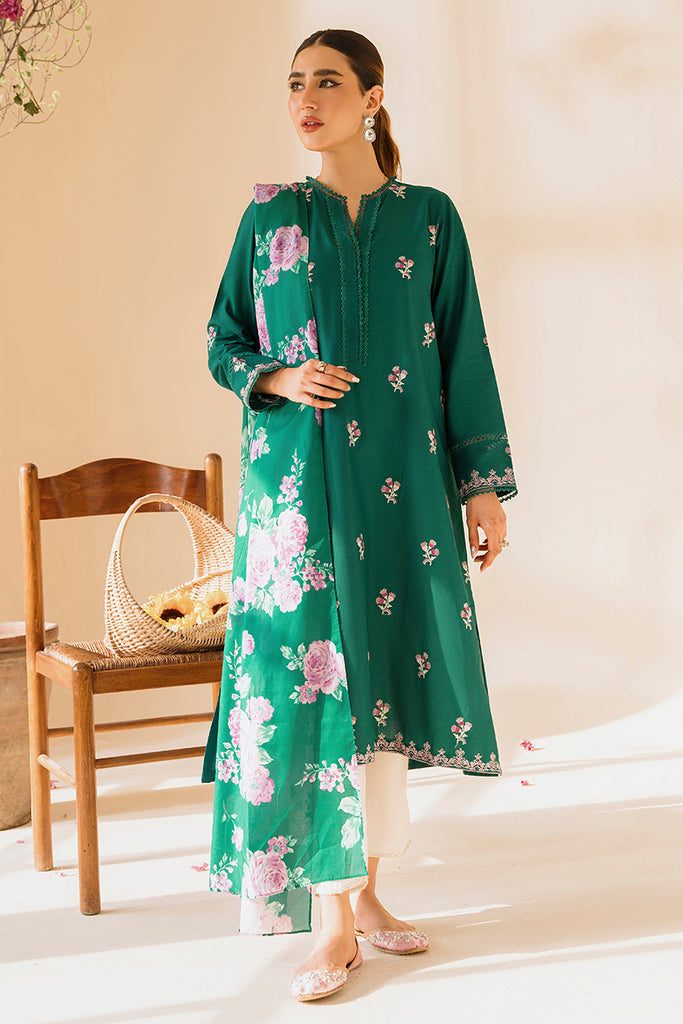 EVER GLADE-2 PIECE CAMBRIC EMBROIDERED SUIT