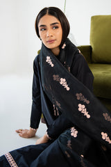 EBONY BLOOM-2 PIECE (SHIRT & DUPATTA)