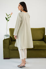ASHGRAY EMBROIDERED SHIRT