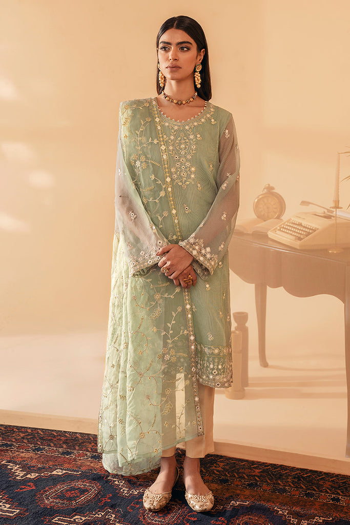 JADE BLAZE NET-2PC(SHIRT & DUPATTA)