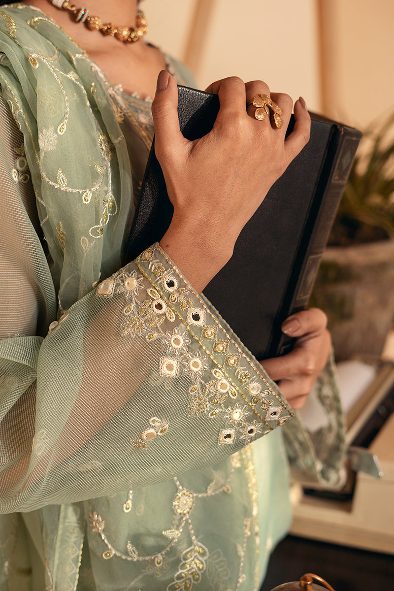 JADE BLAZE NET-2PC(SHIRT & DUPATTA)