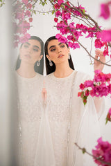 PEARL WHITE-ORGANZA 2 PIECE