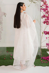 PEARL WHITE-ORGANZA 2 PIECE