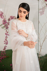 PEARL WHITE-ORGANZA 2 PIECE