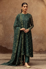DUSTY JADE-2 PIECE (SHIRT & DUPATTA)