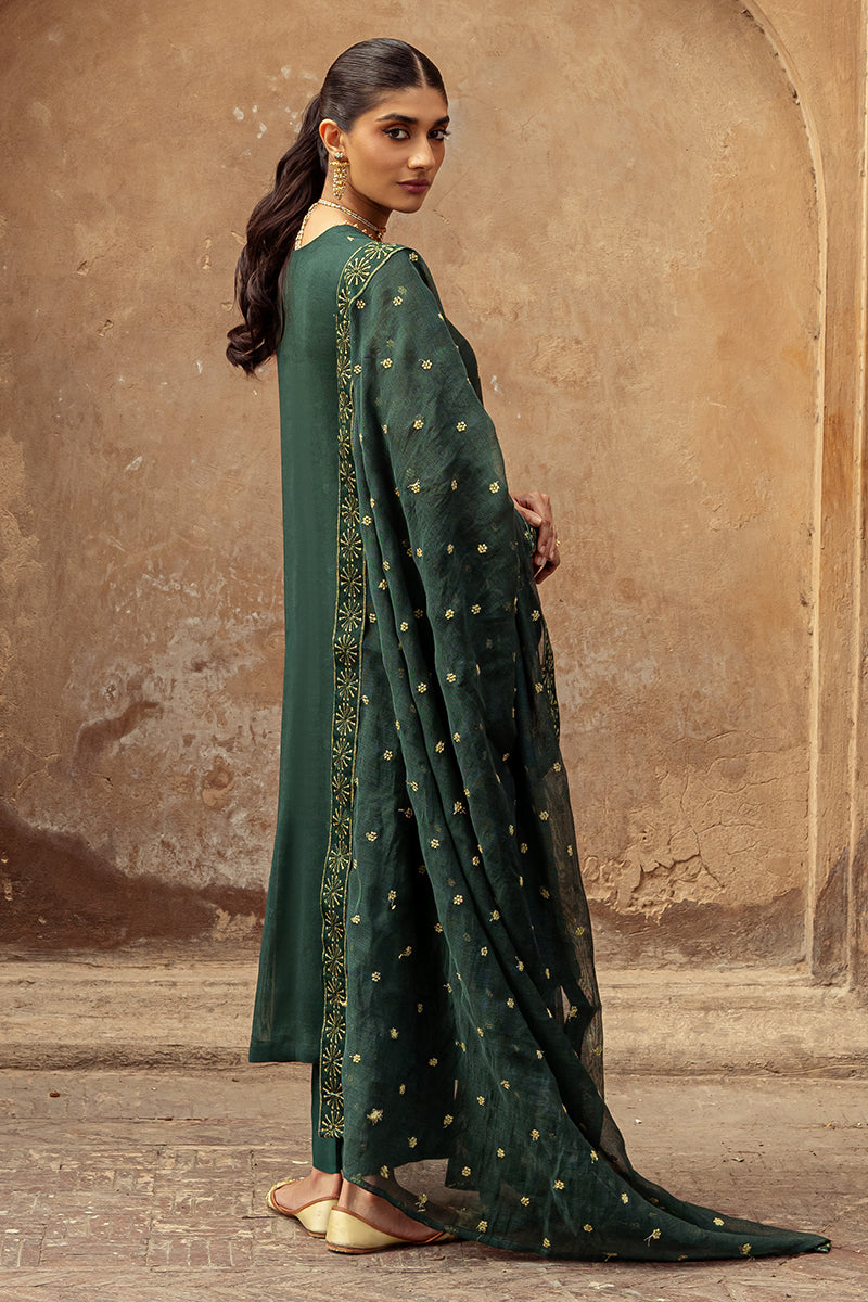 DUSTY JADE-2 PIECE (SHIRT & DUPATTA)