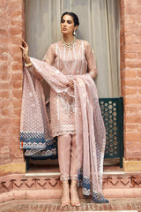 VERSILLIA FLEUR-3 PIECE ORGANZA EMBROIDERED SUIT