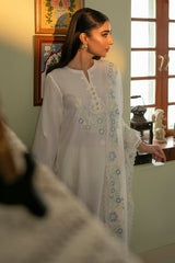 GRIZZLED PEARL-3PC EMBROIDERED SUIT