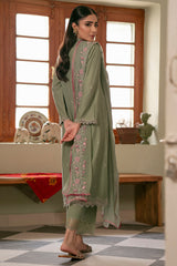 ETHEREAL SMOKE-3PC EMBROIDERED SUIT