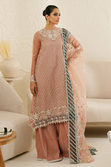 BRITTANY ROSE-4PC ORGANZA EMBROIDERED SUIT