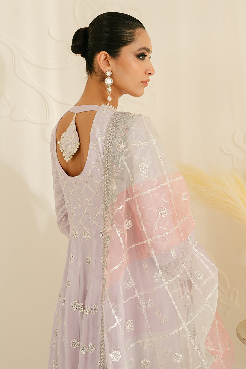 PASTEL MAUVE-3PC SILK EMBROIDERED SUIT