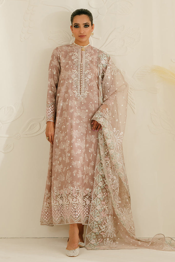 SOVRAN PINK-3PC SILK EMBROIDERED SUIT