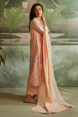 PEACH AMBER-3PC CAMBRIC SUIT