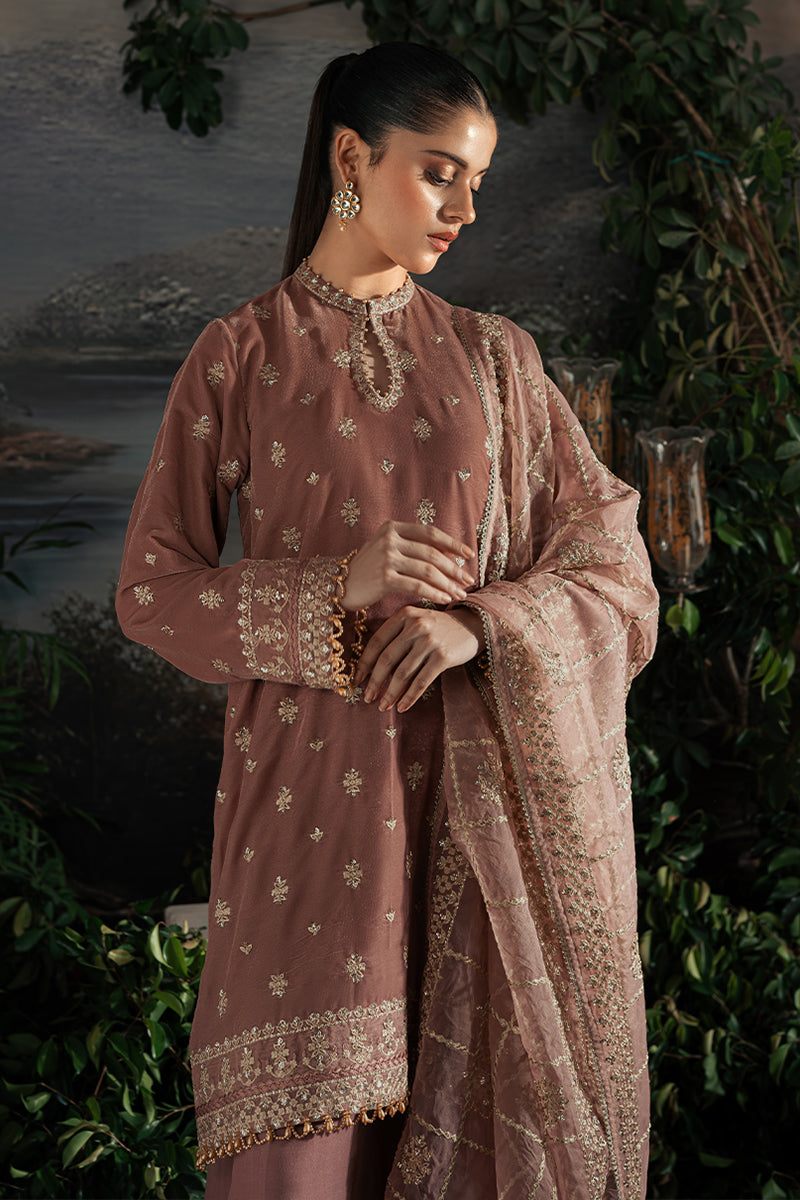 WHIMSICAL ZEST-3PC VELVET EMBROIDERED SUIT
