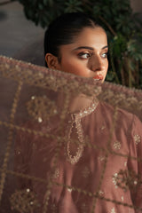 WHIMSICAL ZEST-3PC VELVET EMBROIDERED SUIT