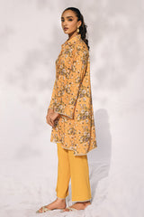 FLORAL GOLD-2PC LINEN SUIT