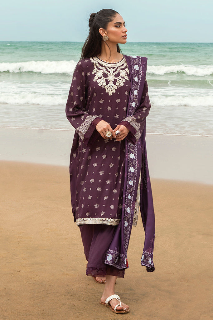 ENIGMATIC CHARM-3PC SATIN PRINTED SUIT