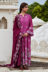 MULBERRY CRAFT-3PC KHADDAR EMBROIDERED SUIT