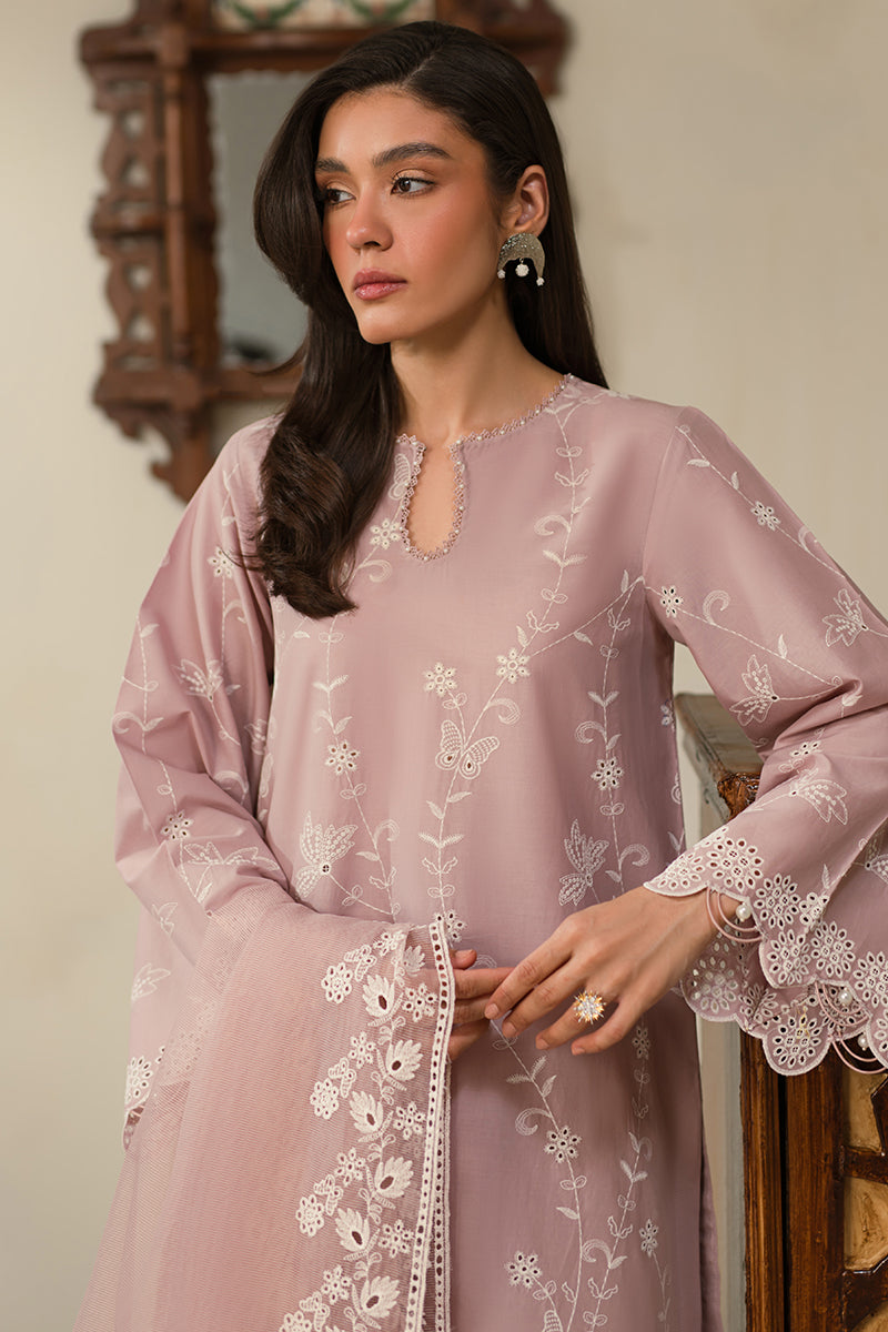 MAUVE GLAM-3 PC CHIKANKARI SUIT