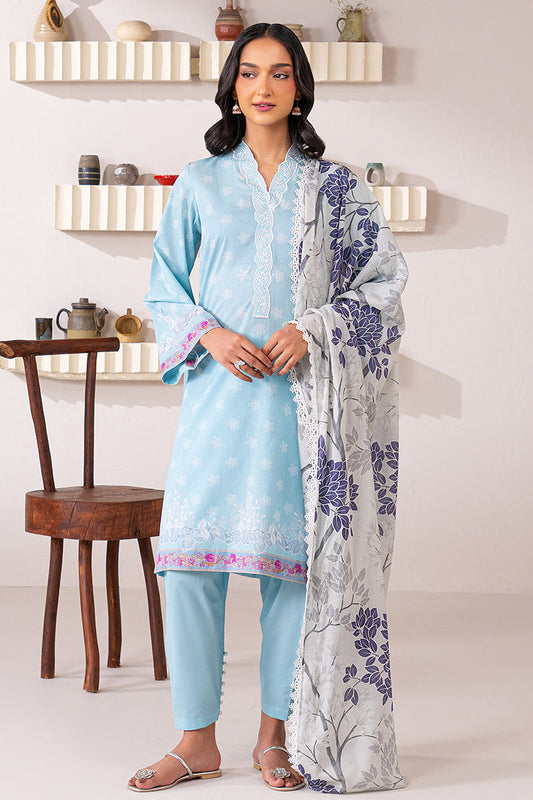 BLOOMING SKY-3 PIECE PRINTED LAWN SUIT