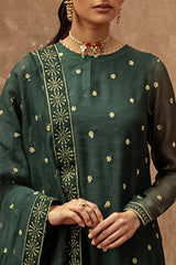 DUSTY JADE-2 PIECE (SHIRT & DUPATTA)